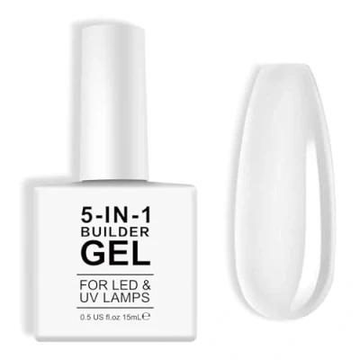Afbeelding van 5 in 1 opbouwgel een fles ter versterking van de nagels, harde gelverlenging voor 15 ml (transparant)