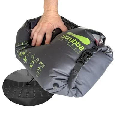 Afbeelding van Scrubba Uniseks waszak 2.0 Outdoor Camping Wasmachine Wastas, zwart, normale maat