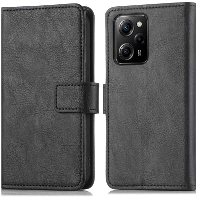 Afbeelding van iMoshion Hoesje Met Pasjeshouder Geschikt voor Xiaomi Poco X5 Pro 5G Luxe Bookcase Zwart
