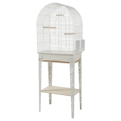 Afbeelding van Zolux Vogelkooi Patio Met Standaard Wit 53X33X144 CM