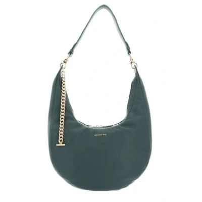 Afbeelding van MANDARINA DUCK Leren Schoudertas Mellow Leather Hobo Dark Forest Groen