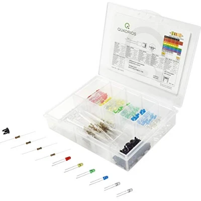 Afbeelding van Quadrios LED assortiment Rood, Groen, Geel, Blauw, Koud wit, Warm wit 20 mA 3.0 V