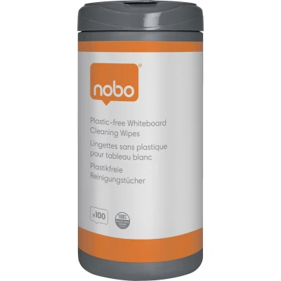 Afbeelding van Nobo Plasticvrije Whiteboardreinigingsdoekjes 100 stuks