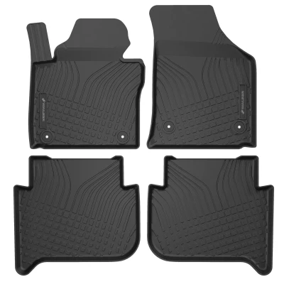 Afbeelding van WALSER 100094 Vloermatset TPE (thermoplastische elastomeer) zwart VOLKSWAGEN: Touran I (1T1, 1T2) 1.9 TDI, 2.0 1.4 TSI EcoFuel, 1.6 FSI,