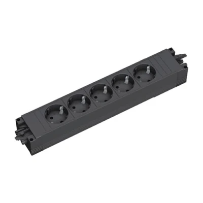 Afbeelding van Bachmann stekkerdoos met Wieland GST18® installatiestekker en 5 contacten / zwart