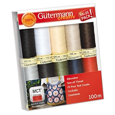Afbeelding van Gutermann GUT_734006 1 draadset: alles naaien, Meerkleurig, 100m