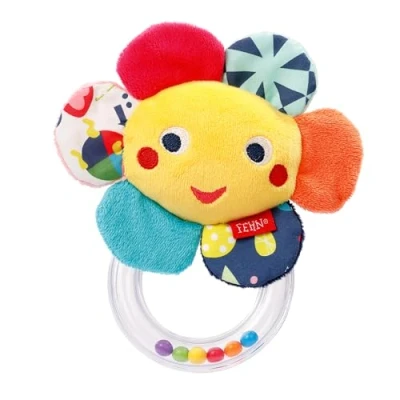 Image de Fehn 055320 hochet anneau fleur COULEUR Friends