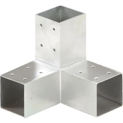 Afbeelding van vidaXL Paalverbinding Y vorm 71x71 mm gegalvaniseerd metaal