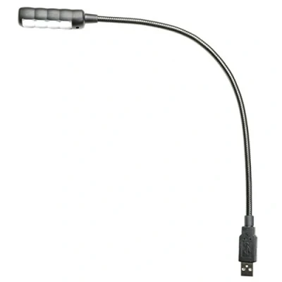 Afbeelding van Adam Hall Stands SLED 1 Ultra USB C zwanenhals lamp met 4 COB leds en kleurkeuze