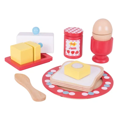Afbeelding van Bigjigs FRÜHSTÜCKSSET Speelgoedkeukentje voor kinderen, Maat: One Size, Multi coloured