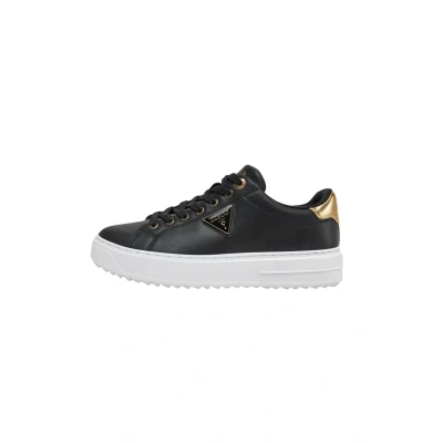 Afbeelding van Guess Denesa Sneakers Leren Sneaker Dames Zwart Maat 41