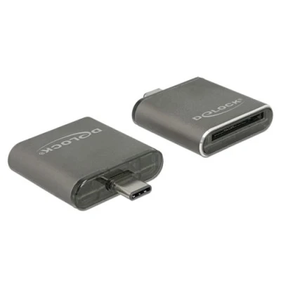 Image de Delock 91498 usb 3.0 (3.1 gen 1) type c noir lecteur de carte mémoire