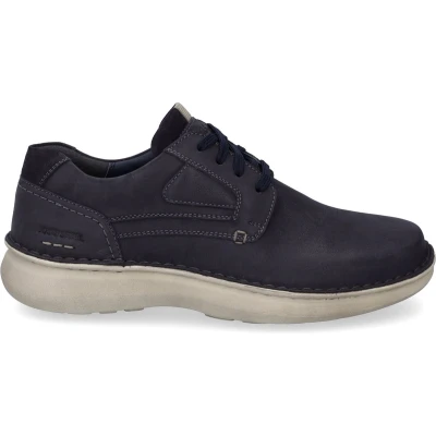 Afbeelding van Josef Seibel ALAN Sportieve veterschoenen, Heren, Maat: 43, Indigo Leer