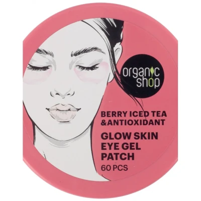 Afbeelding van Organic Shop Eye Gel Patch Berry Iced tea &amp; Antioxidant 60 pcs
