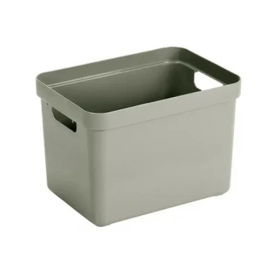 Afbeelding van Sunware Sigma home opbergbox 18L groen 35 x 24,6 24,3 cm