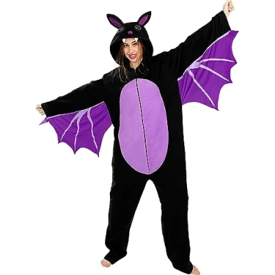 Afbeelding van Funidelia Vleermuis Kostuum voor vrouwen en mannen Dieren, Halloween Volwassenen Accessoire verkleedkleding rekwisieten Halloween, carnaval &amp; feesten Maat M L Zwart