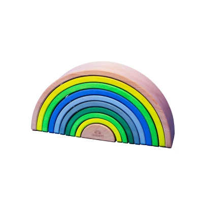 Afbeelding van Grimm&#039;s Regenboog groot 10 delig neon groen
