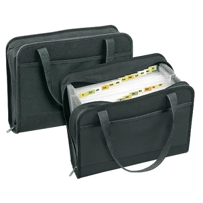 Afbeelding van VELOFLEX Office 4446880 insteektas, A4, 24 vakken, zwart, voor ca. 500 vellen