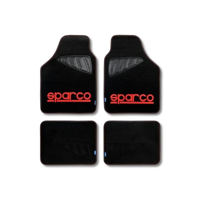Afbeelding van Vloermattenset voor auto Sparco SPC1903 Universeel Zwart/Rood (4 pcs)