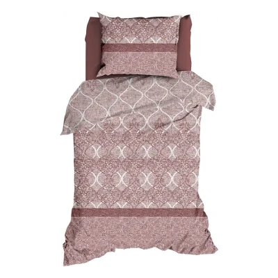 Afbeelding van Satin d&#039;Or Godiva Dekbedovertrek Eenpersoons 140x200/220 cm Oudrose