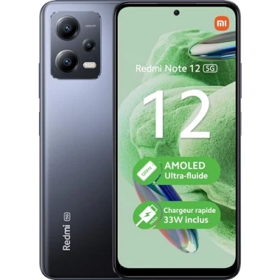 Image de Smartphone Xiaomi Redmi Note 12 5G Double nano SIM 128 Go 6.67&quot; Gris