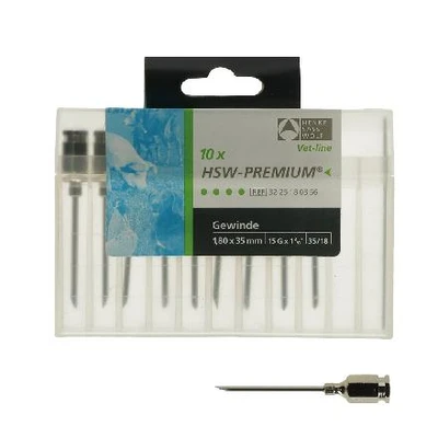 Afbeelding van Injectienaald schroefdraad 1.8 x 35 mm 10st