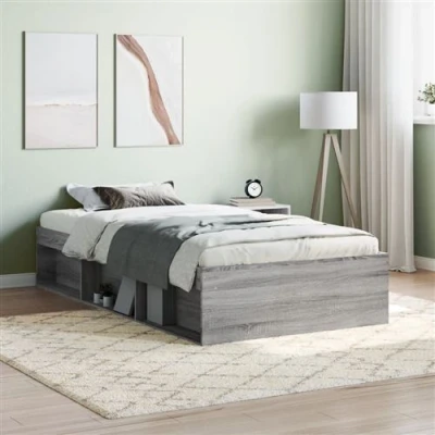 Afbeelding van Bedframe Bruineikenkleurig 140X200 cm 90 x 190 / Grijs sonoma