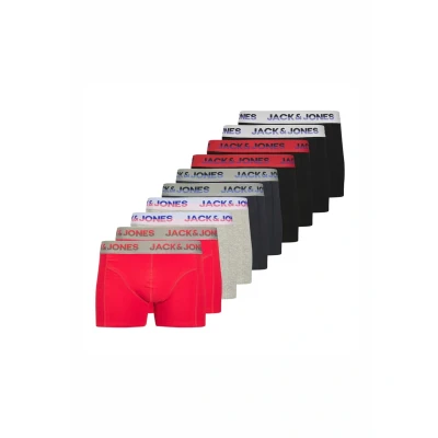 Afbeelding van Jack &amp; Jones Jadon Solid 10 pack Boxerbriefs dark navy lgm rococco red black navy, Heren, Maat: Small