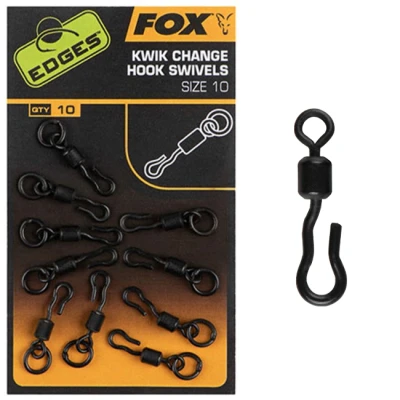 Afbeelding van Fox Edges Kwik Change Hook Swivels (10 pcs) Maat : size 10