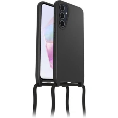 Afbeelding van OtterBox React Necklace Geschikt voor Samsung Galaxy A35 Hoesje met Koord Zwart