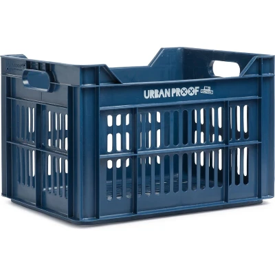 Afbeelding van UrbanProof Fietskrat Recycled 30 liter polypropyleen donkerblauw
