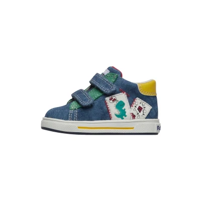 Afbeelding van Falcotto Zirko VL Babyschoenen voor kinderen, Maat: 25, Azurblau Leer en textiel