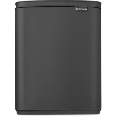 Afbeelding van Brabantia Bo Prullenbak 12 liter Mineral Infinite Grey