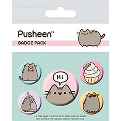 Afbeelding van Pusheen 5 Pack Badges /Pins Hi