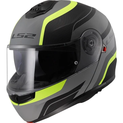 Afbeelding van LS2 Helm Strobe II Monza FF908 mat zwart / fluor geel maat L