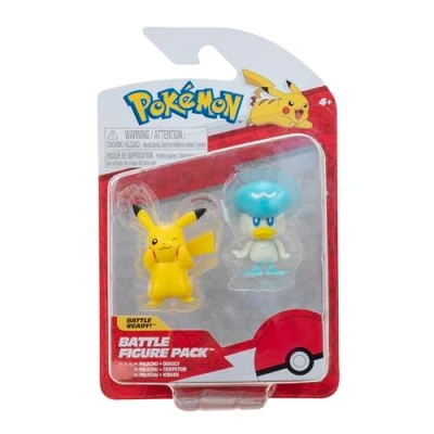 Afbeelding van Pokémon Pikachu &amp; Quaxly Jazwares Battle Figure Actiefiguren
