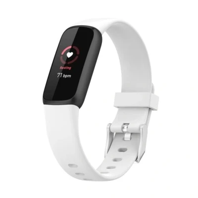 Afbeelding van Fitbit Luxe Sportbandje met gesp Maat: Small Wit
