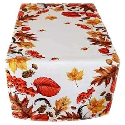 Afbeelding van Tafelkleed 40 x 90 cm Herfst Tafellaken Onderhoudsvriendelijk Tafelzeil Tafelloper Loper Herfstdecoratie