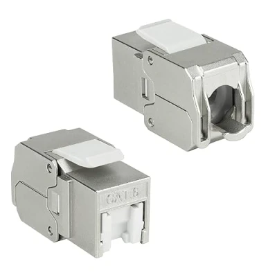 Afbeelding van ACT TD6025 Keystone Jack RJ45 CAT6 Shielded Toolless met Shutter