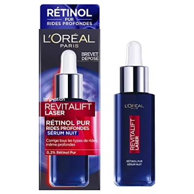 Afbeelding van L&#039;Oréal Paris Retinol Anti Rimpel Nachtserum aging Gezichtsverzorging Speciale Diepe Rimpels Verstevigende &amp; Soepele Huid Alle Huidtypes Revitalift Laser 30 ml