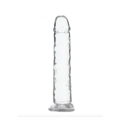 Afbeelding van Crystal Addiction Transparante Dildo 18 cm Levensecht Gevoel
