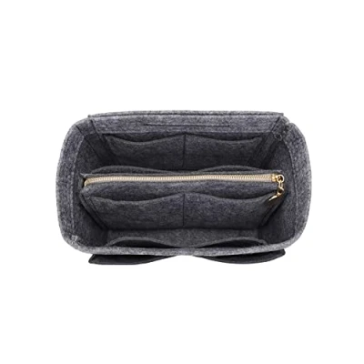 Afbeelding van LEXSION Handtas organizer van vilt met ritssluiting voor Speedy Neverful PM MM, 1 grijs, M
