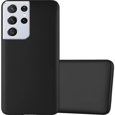 Afbeelding van Cadorabo Hoesje geschikt voor Samsung Galaxy S22 ULTRA in METALLIC ZWART Beschermhoes gemaakt van flexibel TPU silicone Case Cover