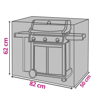 Afbeelding van ProGarden Afdekhoes voor BBQ 82x62x50cm