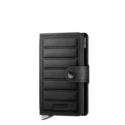 Afbeelding van Secrid Miniwallet portemonnee Emboss Lines black Dames