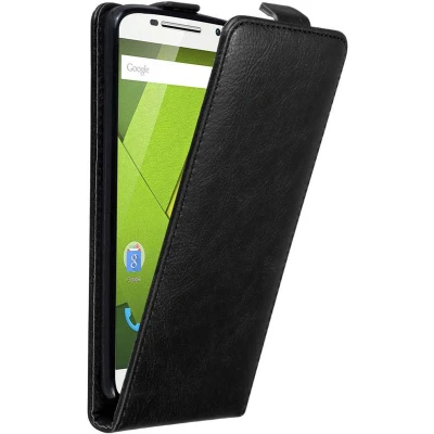 Afbeelding van Cadorabo Hoesje geschikt voor Motorola MOTO X PLAY in ZWARTE NACHT Beschermhoes flip design Case Cover met magnetische sluiting