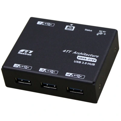 Afbeelding van Rextron RX1016 Metalen USB 3.0 Hub 4 Poorts