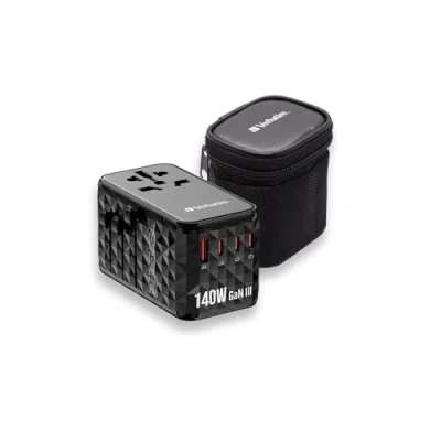 Afbeelding van Verbatim 32125 USB Reisadapter GaN III, 3x C, 1x A, PD, 140W