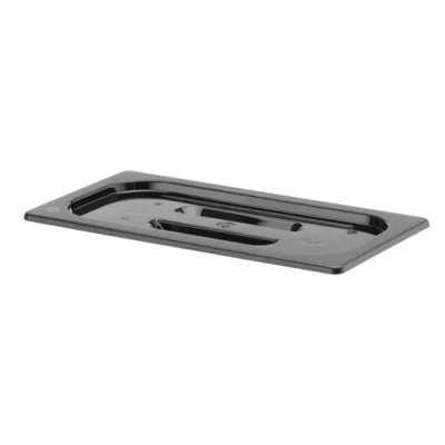 Afbeelding van Gastronormdeksel Polycarbonaat zwart 1/3