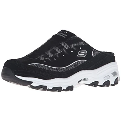 Afbeelding van Skechers D&#039;Lites a New Leaf modieuze damessneakers, Zwart/Wit
